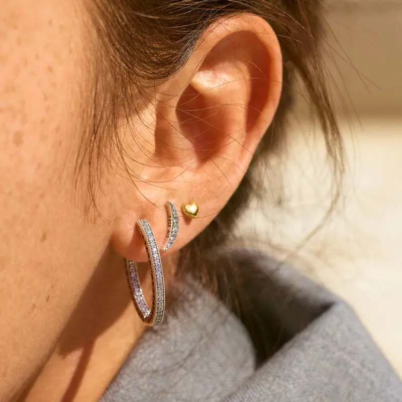 Pandora Stud Earrings Women's Silver-1