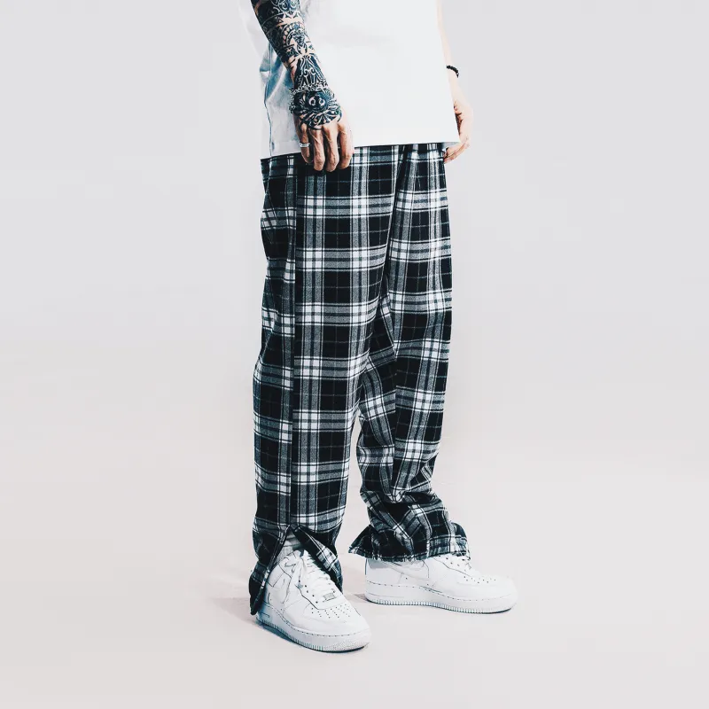 XxDESIGN Knitted Sweatpants Unisex Black/White-6