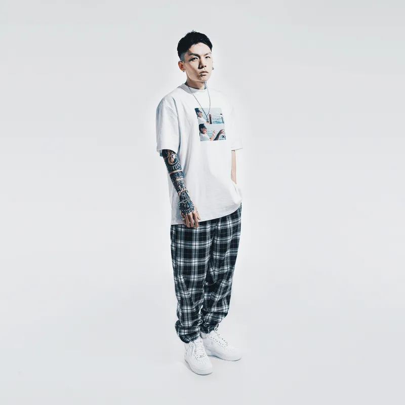 XxDESIGN Knitted Sweatpants Unisex Black/White-2