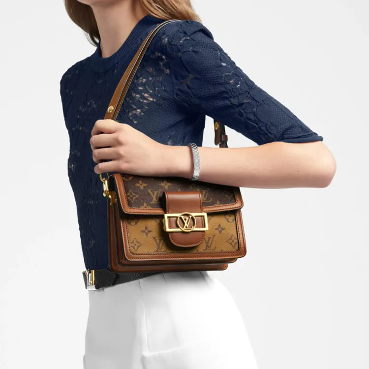LOUIS VUITTON Monogram Dauphine Crossbody Bag-8