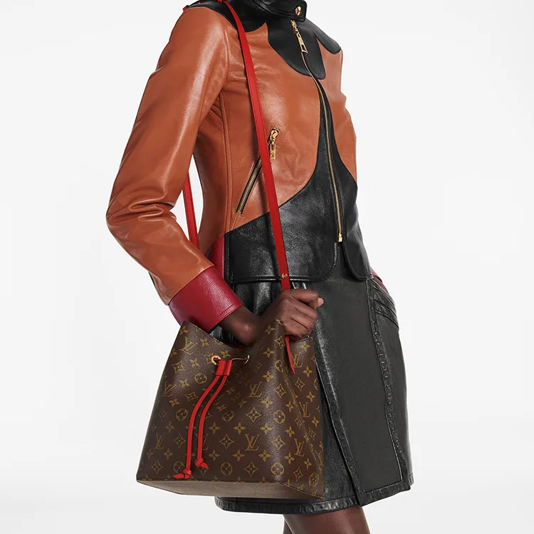 LOUIS VUITTON Neonoe Bag Mm Monogram Poppy-5