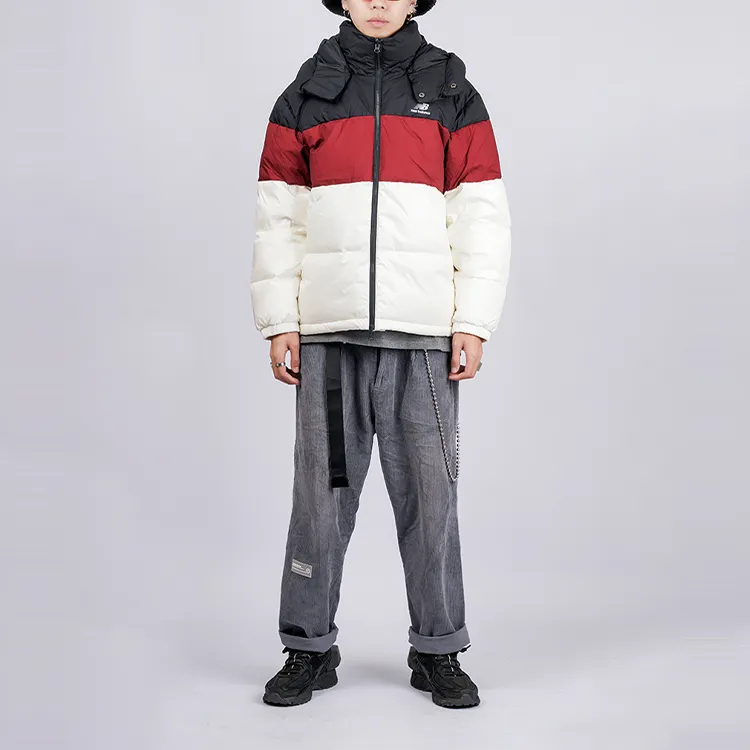 New Balance Down Jackets Unisex Black Red White Multicolor-3