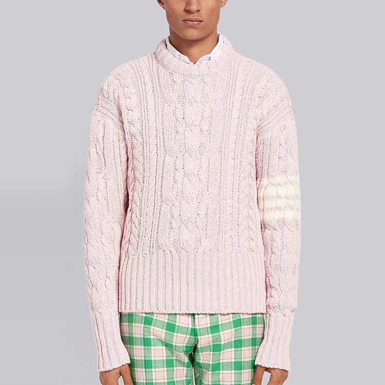 THOM BROWNE Sweaters Men Pink-2