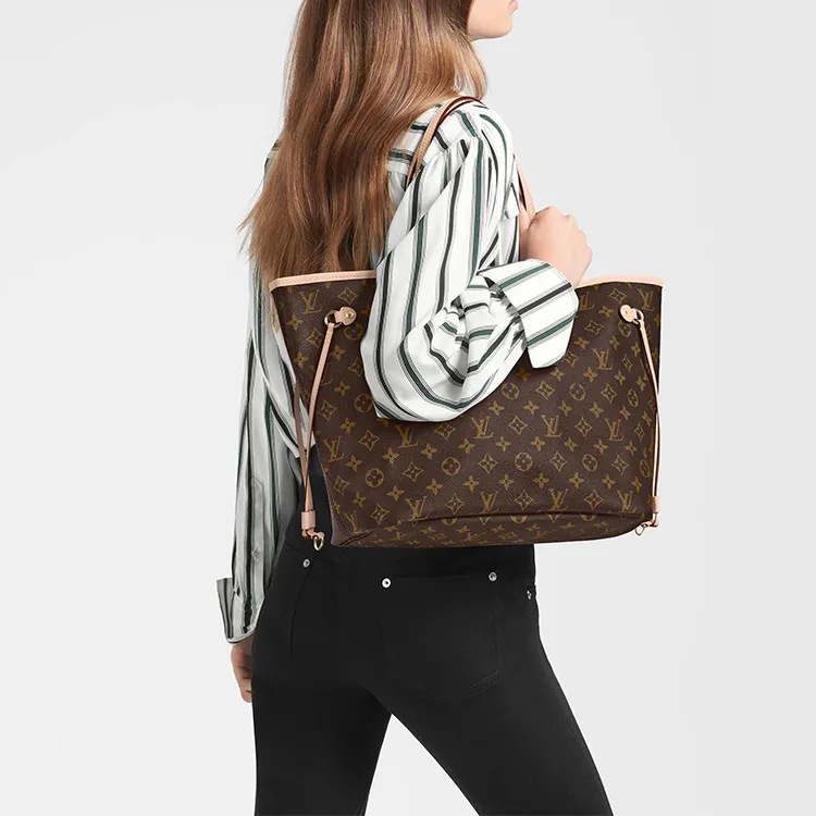 LOUIS VUITTON Neverfull Monogram Mm Pivoine Lining-7