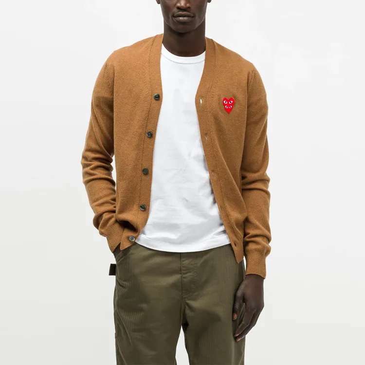 CDG Play Sweaters Men Brown-1