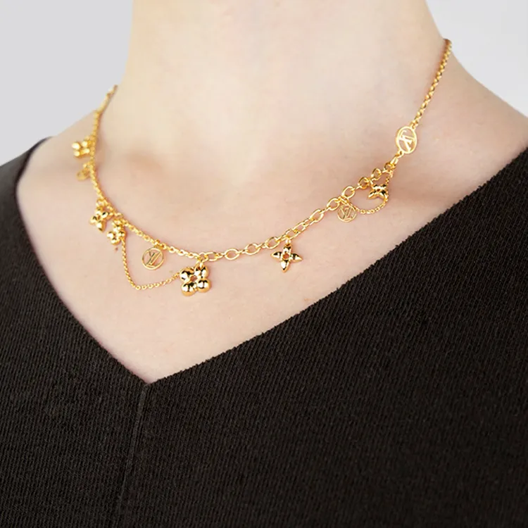 LOUIS VUITTON Blooming Supple Necklace-4