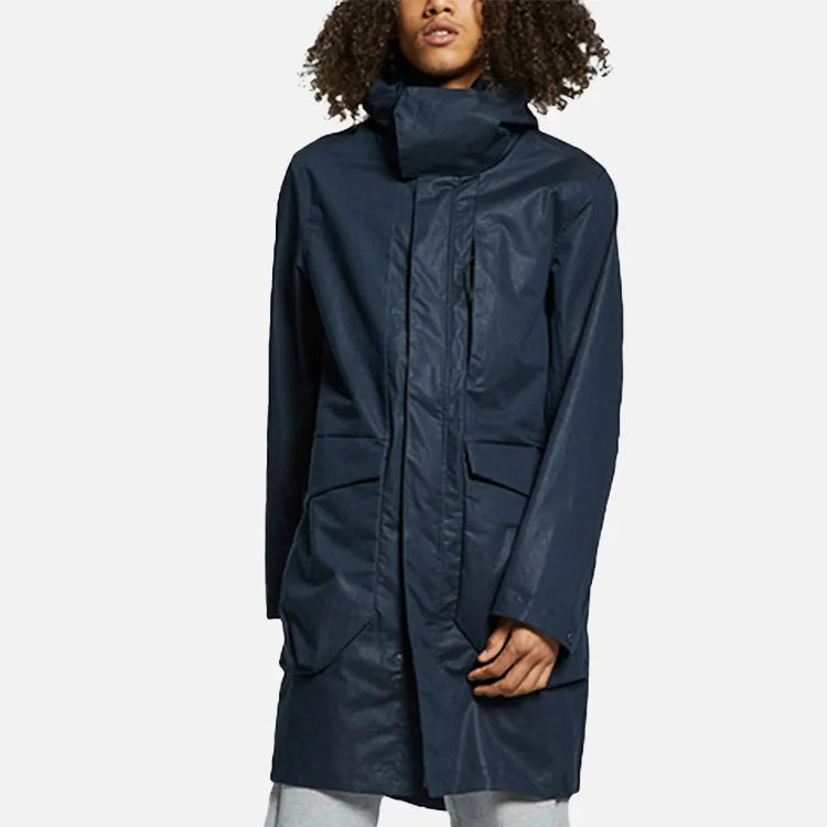 Nike Trench Coats Men Blue-2