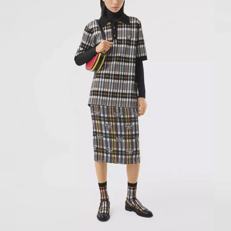 Burberry SS21 Polo Shirt Women's Black-1