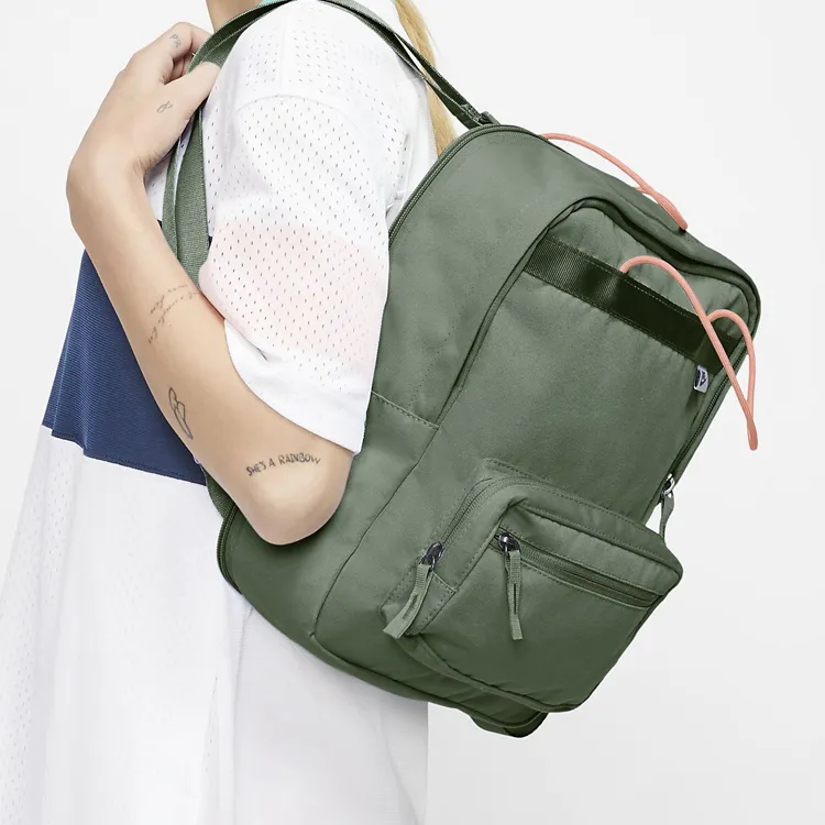 Nike Tanjun Polyester Handbag Backpack Regular Unisex Green-6
