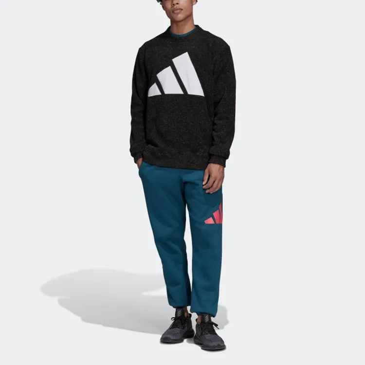 Adidas Knitted Sweatpants Men Blue-3