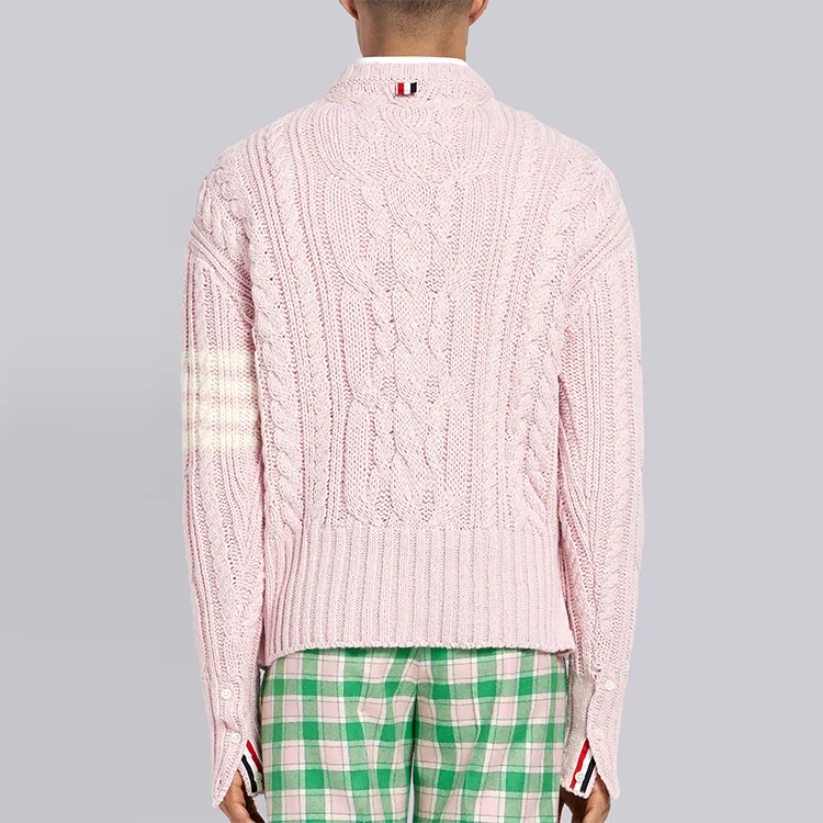 THOM BROWNE Sweaters Men Pink-3