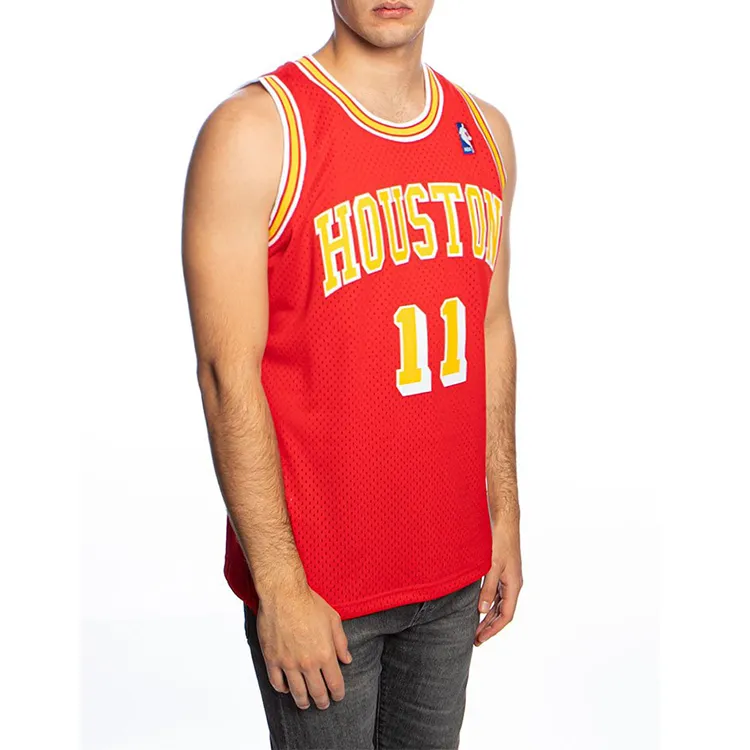 Mitchell Ness Basketball Jerseys Unisex Red-5