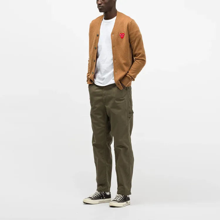 CDG Play Sweaters Men Brown-3