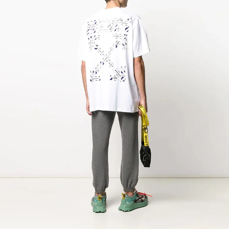 OFF WHITE Oversized Fit Airport Tape T Shirt-4