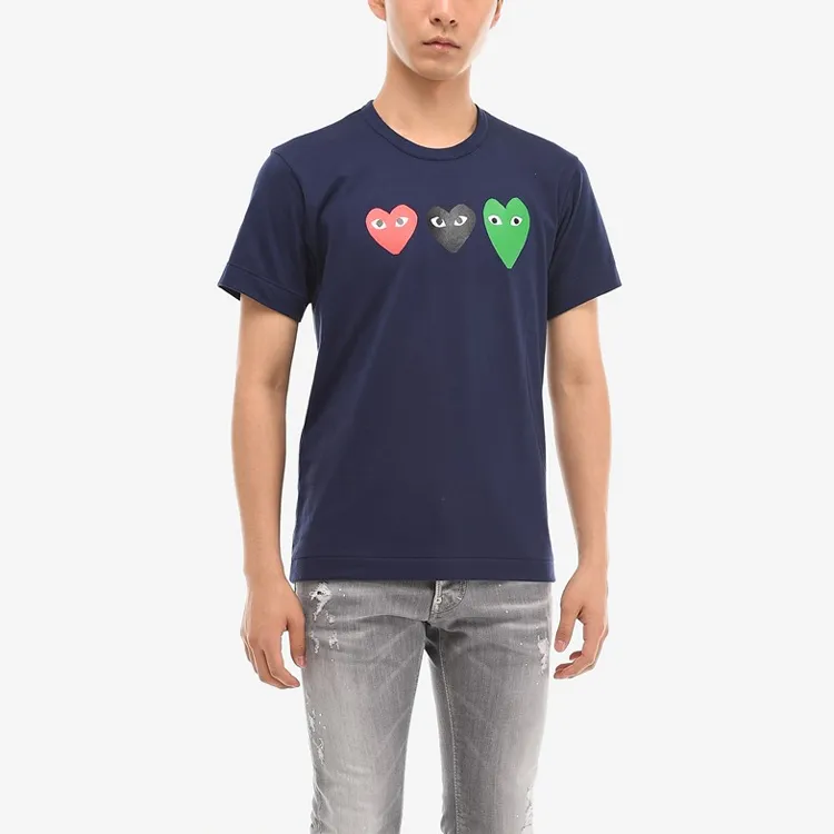 Comme Des Garcons Play Multi Heart T shirt-2