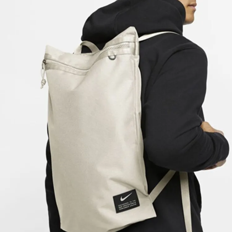 Nike Polyester Backpack Regular Unisex Beige Yellow-4