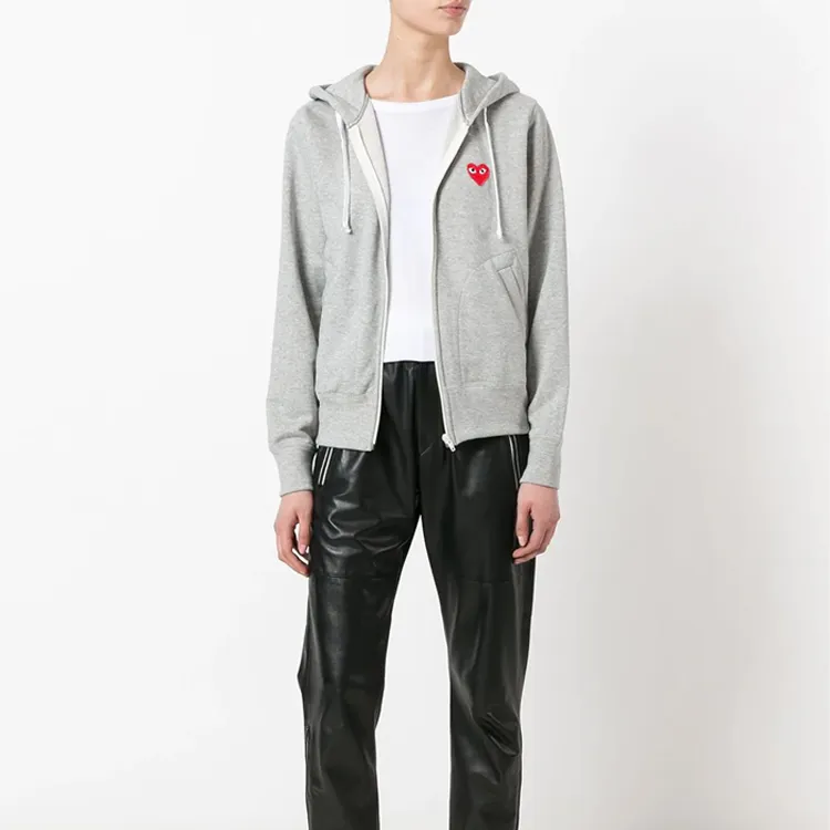 Comme Des Garcons Play Red Heart Zip Up Hoodie-2