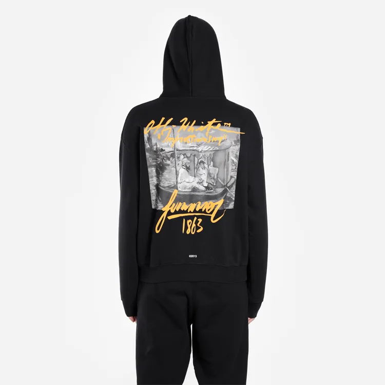 OFF WHITE Summer Graphic Print Hoodie-4