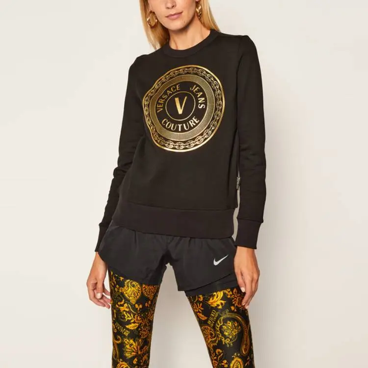 VERSACE JEANS COUTURE Sweatshirts Women's Black-3