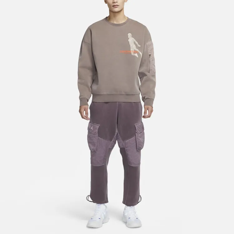Jordan Sweatshirts Men Taupe Gray-2