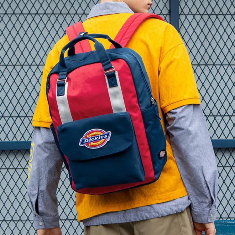 Dickies Polyester Handbag Backpack Regular Unisex Red-4
