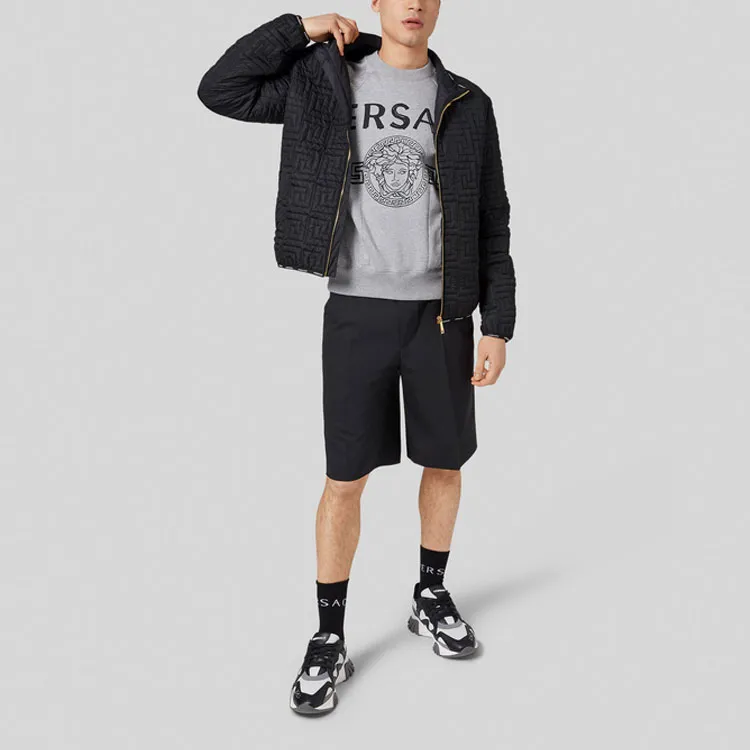 VERSACE Sweatshirts Men Gray-1