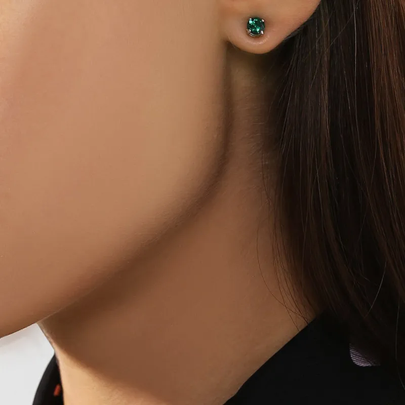 Swarovski Attract Rhodium Plated Stud Earrings Women's-3
