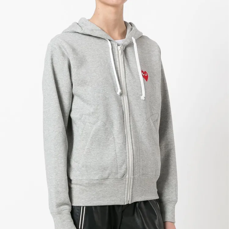 Comme Des Garcons Play Red Heart Zip Up Hoodie-4