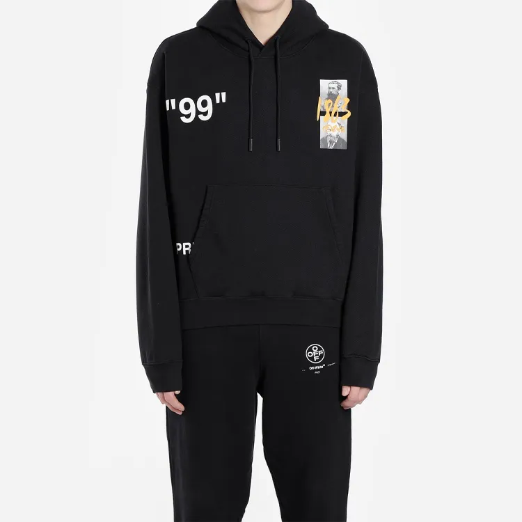 OFF WHITE Summer Graphic Print Hoodie-2
