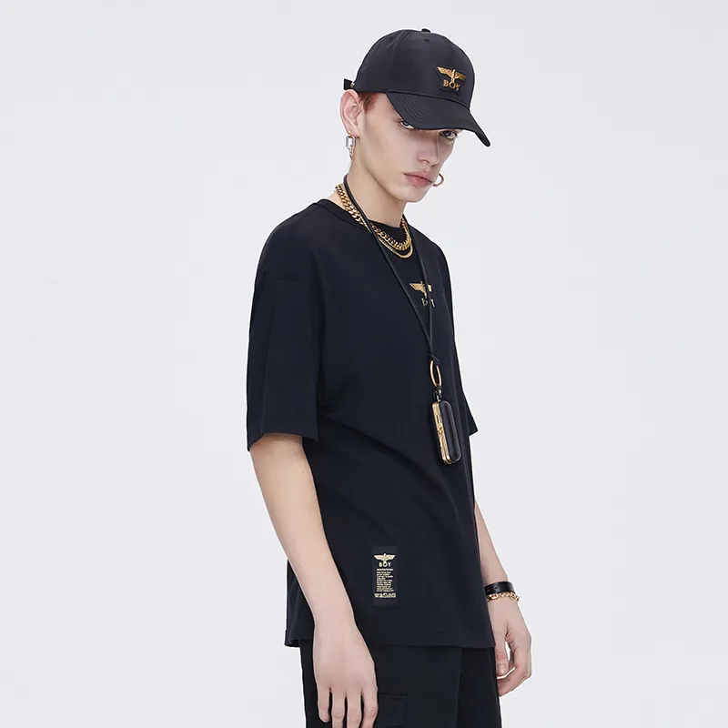 Boy London SS21 Crew Neck Loose Fit Heavyweight Short Sleeved T Shirt Unisex Black-4