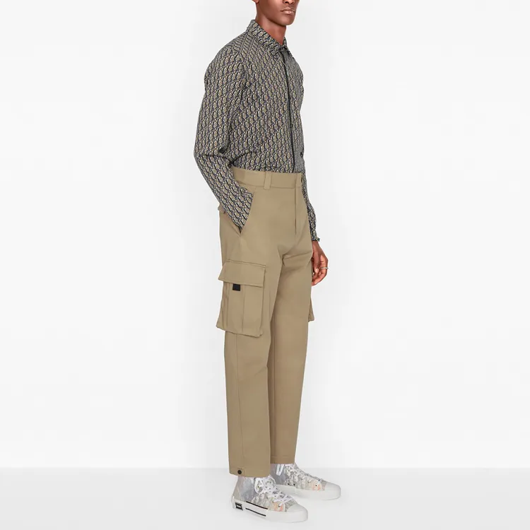 DIOR All Over Oblique Button Down Shirt-5