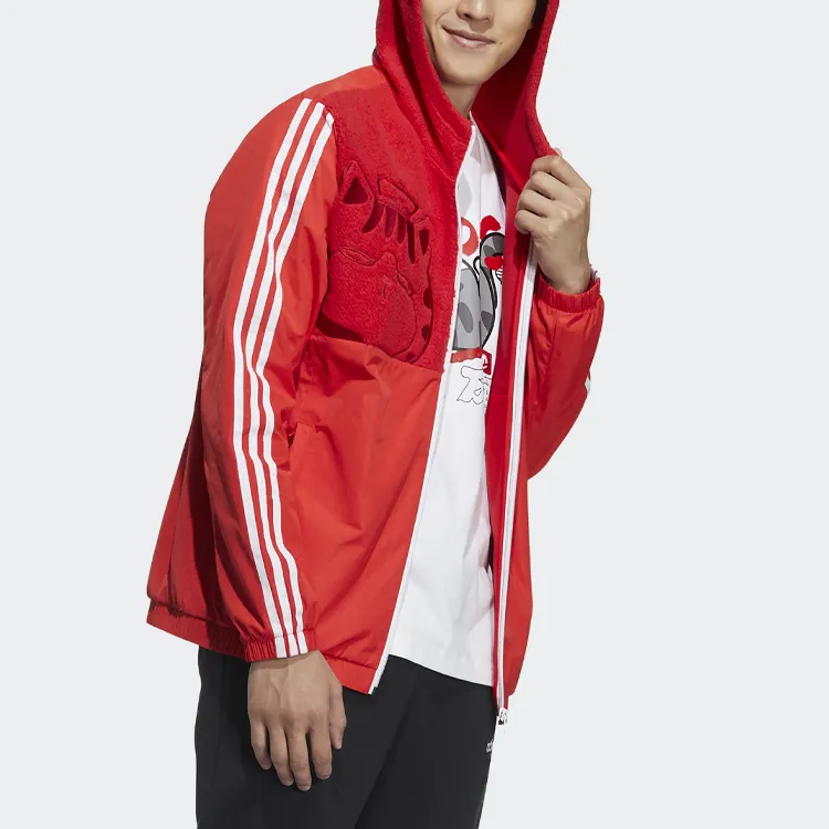 My King Mansleep X Adidas Neo Jackets Men Bright Red-2