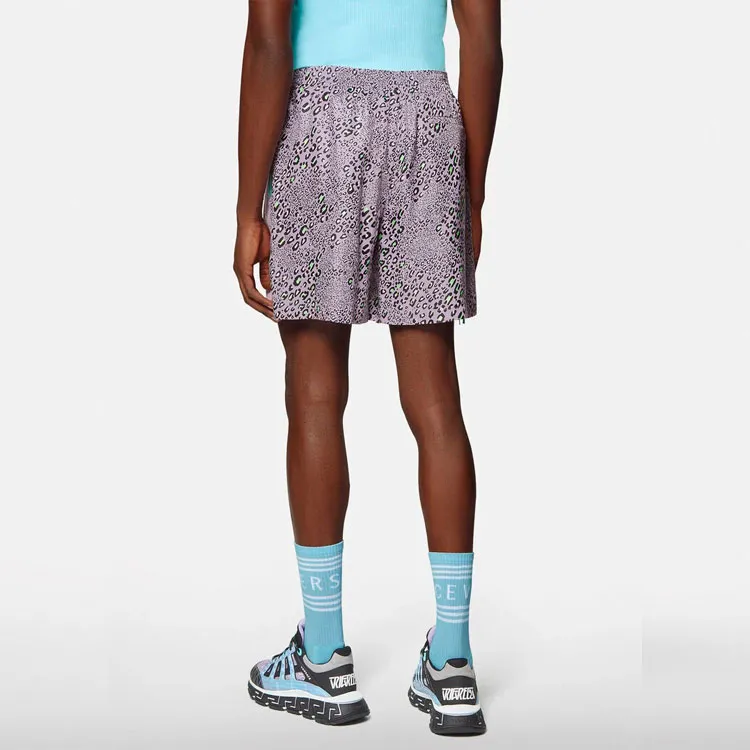 VERSACE Mixed Print Silk Shorts-2