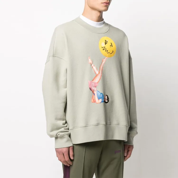 PALM ANGELS Juggler Pin Up Crewneck Sweatshirt-3