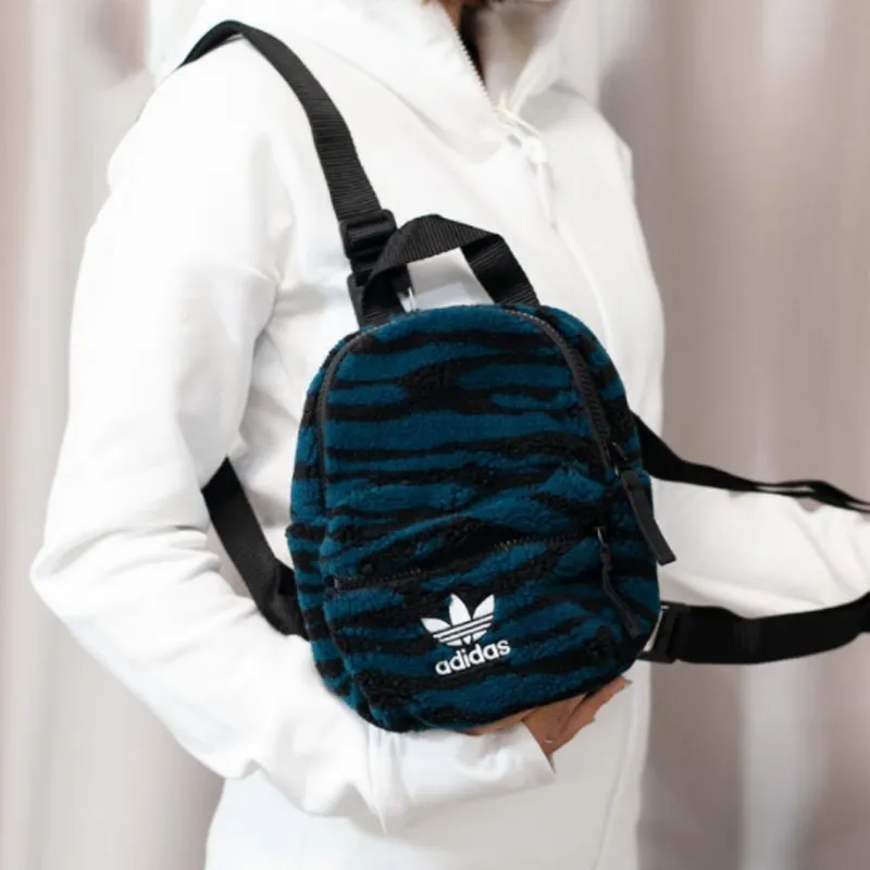 Adidas Originals Wool Backpack Mini Unisex Blue Black-5