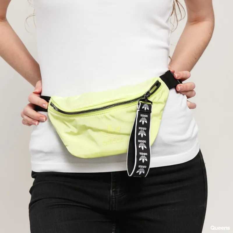 Adidas Originals Nylon Fabric Shoulder Bag, Crossbody Bag, Sling Bag, Fanny Pack Regular Unisex Lemon Yellow-1