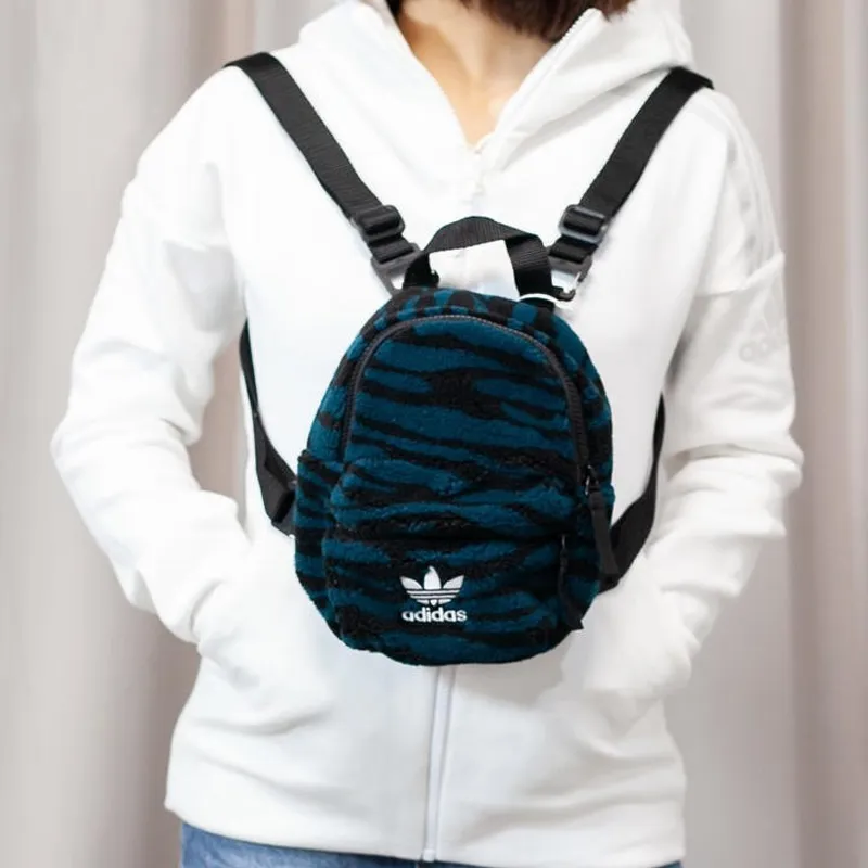 Adidas Originals Wool Backpack Mini Unisex Blue Black-6