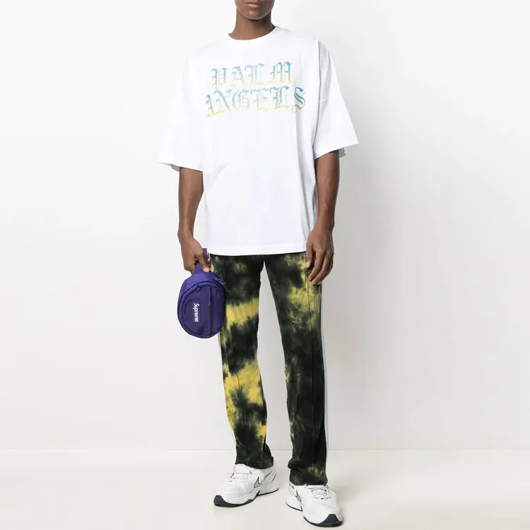 PALM ANGELS Degradé Logo Print Cotton T shirt-2