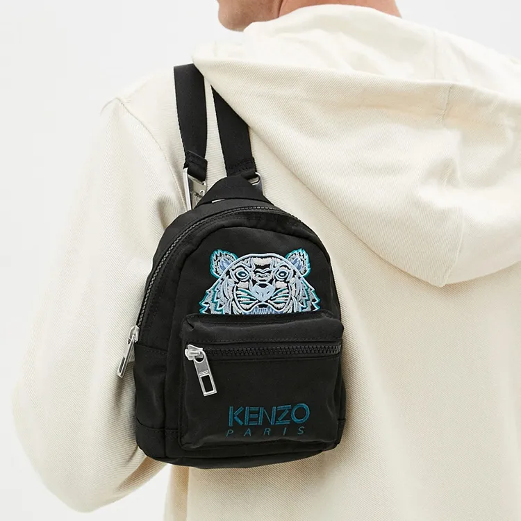 KENZO Nylon Backpack Trumpets Men's Black-6