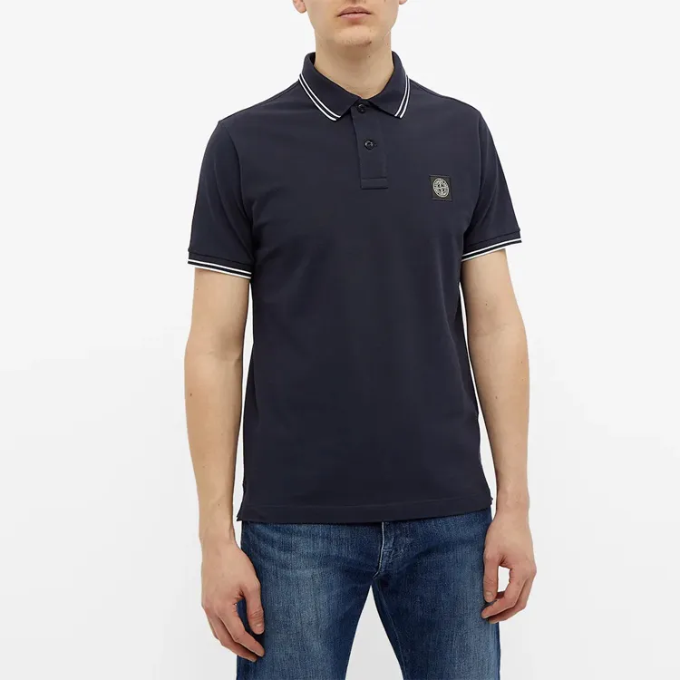 STONE ISLAND SS21 Polo Shirt Men's Marine Blue-1