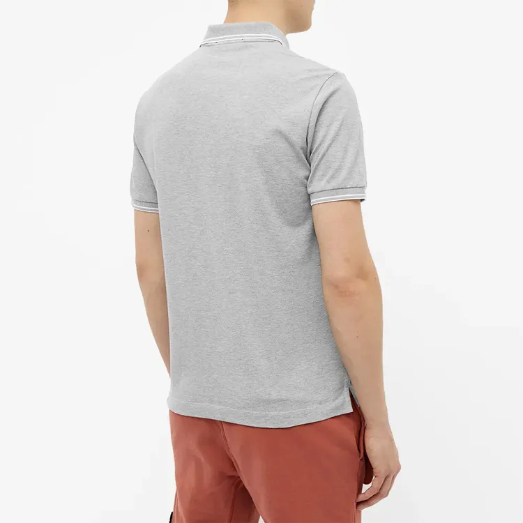 STONE ISLAND Compass Patch Short Sleeved Polo Shirt-2