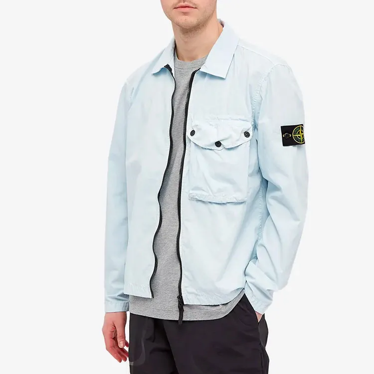 STONE ISLAND Jackets Men Sky Blue-2