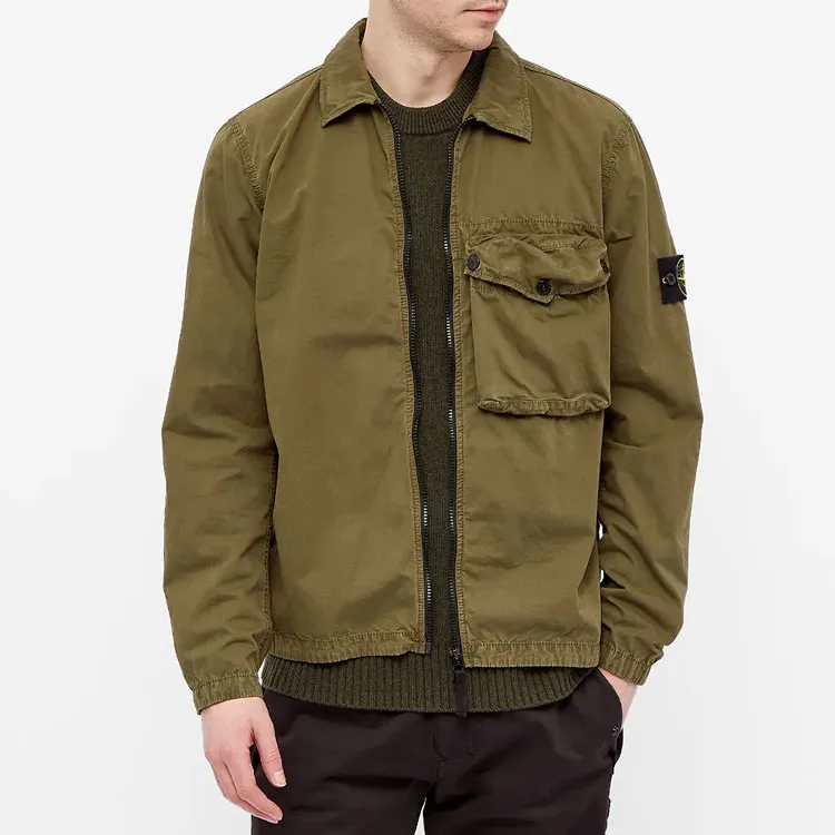 STONE ISLAND Jackets Men Olive Green-2