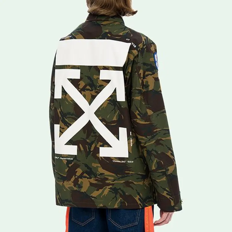 OFF WHITE Camoflage Arrows Patch Sleeves Jacket-5