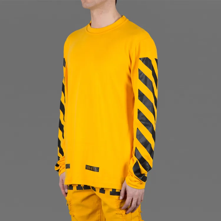 OFF WHITE T Shirt Unisex Yellow-4