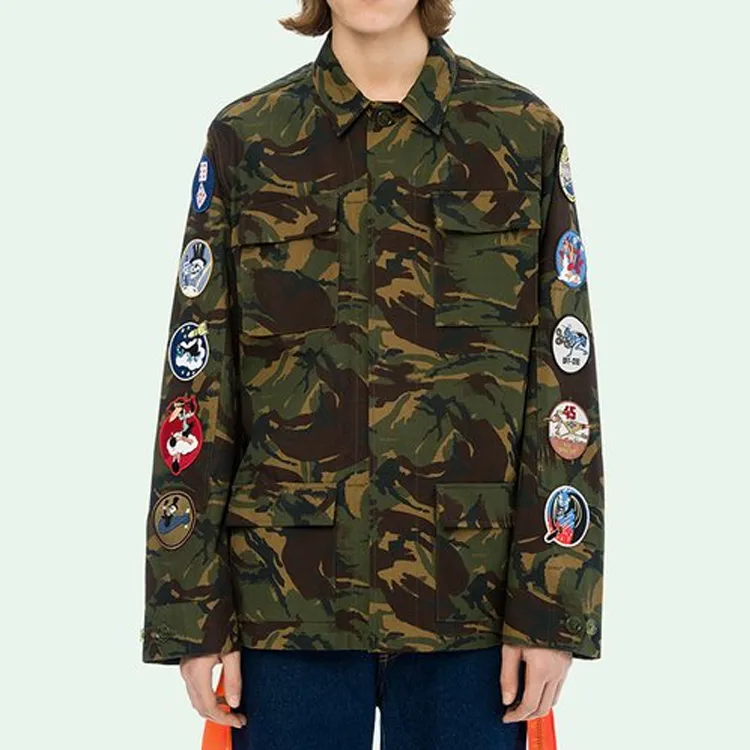 OFF WHITE Camoflage Arrows Patch Sleeves Jacket-2