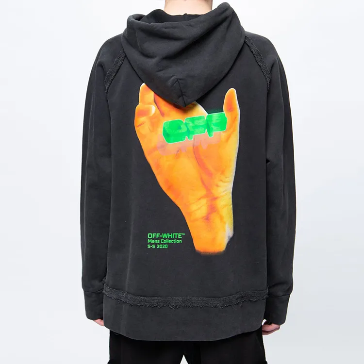OFF WHITE Hand Logo Incompiuto Hoodie-3