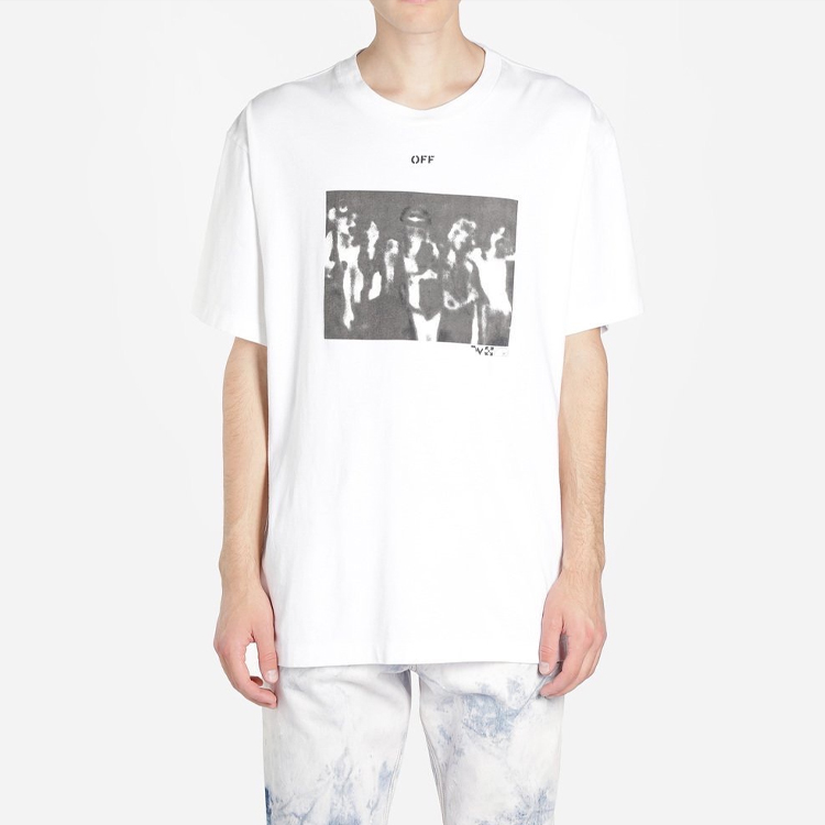 OFF-WHITE Spray Paint Photo T-Shirt - Cheap Rcj Jordan Outlet