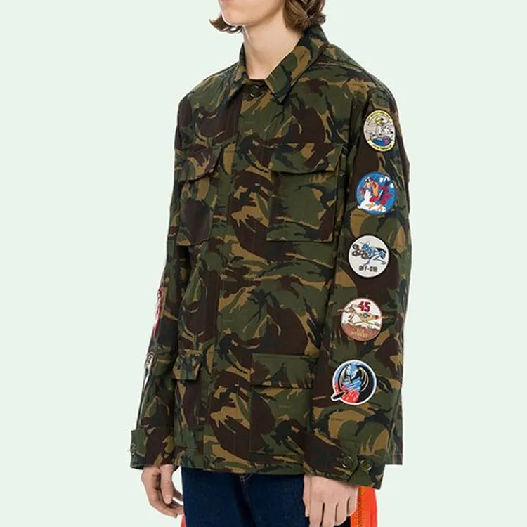 OFF WHITE Camoflage Arrows Patch Sleeves Jacket-4