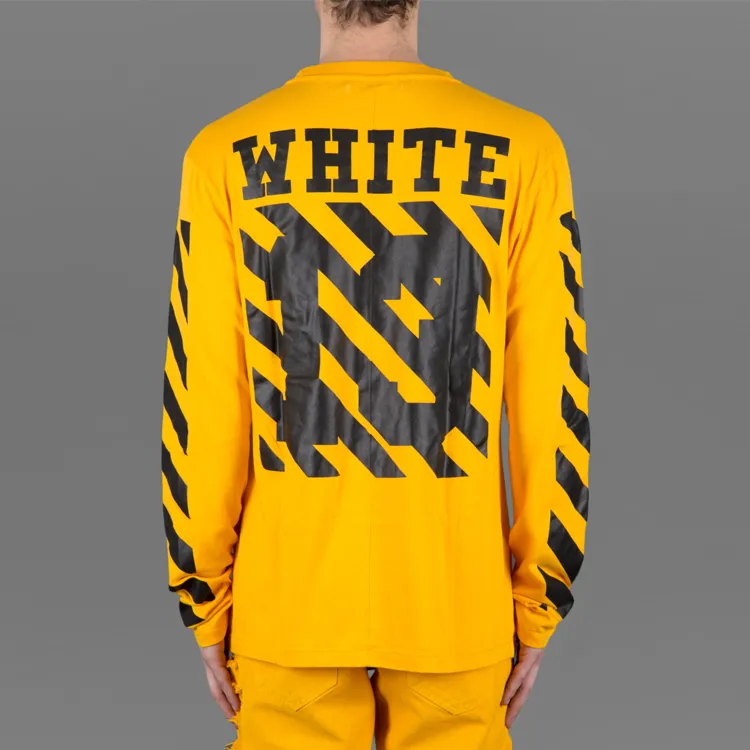 OFF WHITE T Shirt Unisex Yellow-3